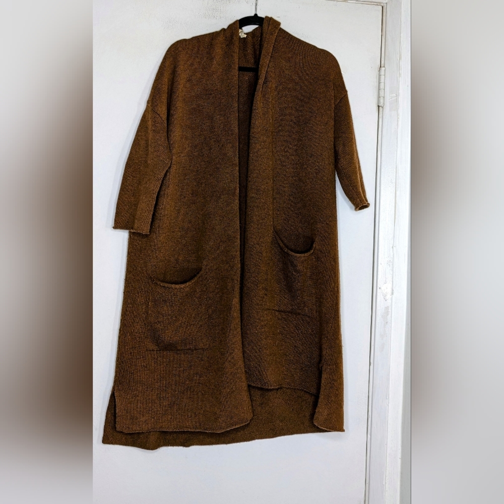NAP Luxurious plush wool cardigan sweater coat